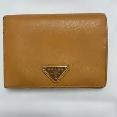 PRADA 二つ折り財布 オレンジ