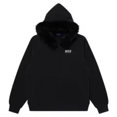Black Eye Patch ファー付き ジップフーディ パーカー XL