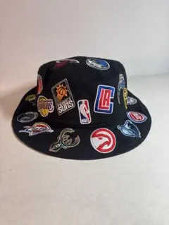 ★入手難★NEW ERA NBAチームロゴ刺繍 バケットハット L/XL