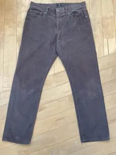 GAP コーデュロイパンツ ストレート W32 グレーブラウン 秋冬