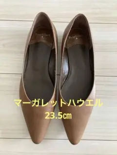 ブラウン フラットシューズ