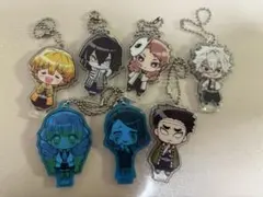 鬼滅の刃　ここみえアクリルフィギュア ガチャ　アクリルキーホルダー 8個セット