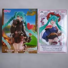 【新品未開封】初音ミク フィギュア Outdoor ＆ 長ぐつを履いた猫 セット