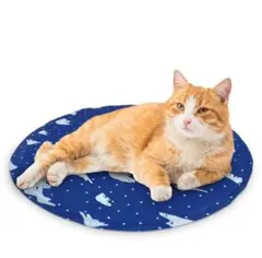 ひんやりマット 犬用 猫用 冷却マット 接触冷感 40cm 円形のサムネイル