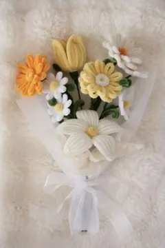 モールフラワー チャイラテ shop 枯れないお花 元気オレンジ 韓国花束
