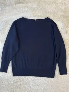 未使用 ユニクロ エクストラファインメリノ ボートネックセーター ニット