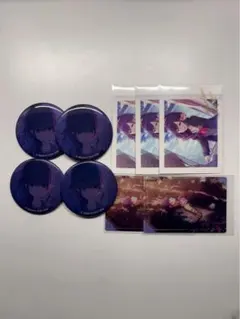 アニメキャラクター 缶バッジ 4個セット