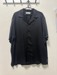 ZARA メンズ Lサイズ オープンカラーシャツ 開襟シャツ 黒