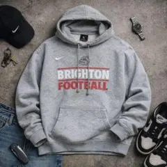 ナイキ BRIGHTON フットボール プルオーバーパーカー L