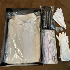 婚礼　モーニングシャツ　手袋　サスペンダー　カフス　アームバンド　ハンカチ　靴下