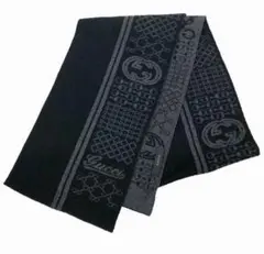 A*様 GUCCI GGロゴ ウールマフラー リバーシブル | Mercari