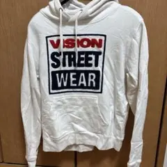 VISION STREET WEAR ホワイトパーカー