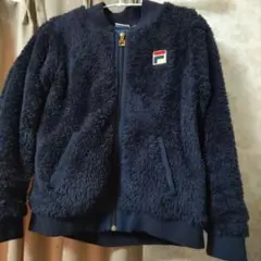 FILA ボアジャケット ネイビーM サイズ