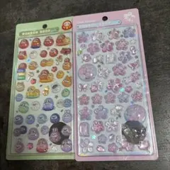 ボンボンドロップシール　和柄　桜だるま