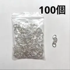キーホルダー 4連チェーン シルバー 100個セット