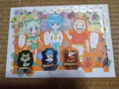 御三家擬人化イラストとおまけ付きイラストの二枚