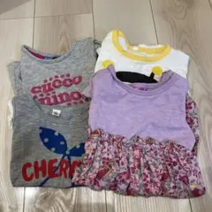 キッズ　子供服　女の子　保育園　ラプンツェル　半袖　Tシャツ　ワンピース　90