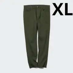ユニクロ スキニーフィットカラージーンズ XL 緑　ダークグリーン