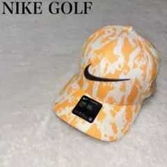 【希少　未使用】NIKE GOLF キャップ CLASSIC99 オレンジ　総柄