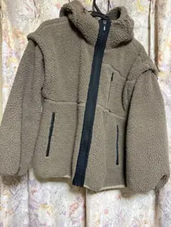 earth music&ecology ボアジャケット・ベスト　ブラウン