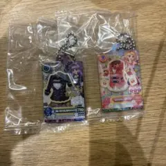 【アイカツ】ガチャガチャ　だれでもアクリルチャーム　氷上スミレ　大空あかり　2点