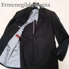 《美品》エルメネジルド ゼニア トロフェオ オーダースーツ セットアップ 黒