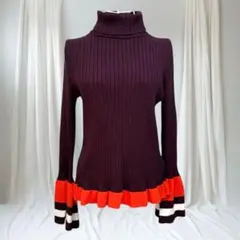 ★お買得セール中ANNARITA N ワインレッド　フレアスリーブ　ニット　XL