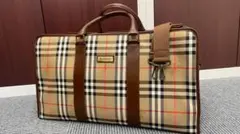 タ*丸様 バーバリー ボストンバック Burberry バック 2WAY 極美品