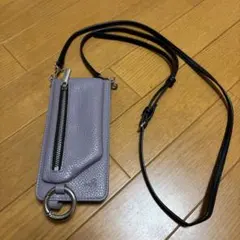 ajewラベンダー レザー スマホショルダーバッグのサムネイル