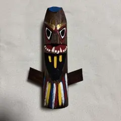 大津絵 鬼の寒念仏 木彫 一刀彫 魔除け こけし 郷土玩具 中01 - メルカリ