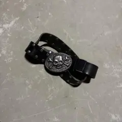 00s y2k スカル レザーベルト お兄系 アーカイブ 髑髏 スタッズ