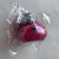 ほっぺちゃん 非売品 キーホルダー メタル ピンク 7周年