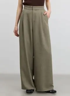 sinss 3タック ワイド リネン タッチ ストレート スラックス M - メルカリ