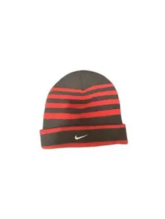【00s】NIKE ナイキ ビーニー ニット帽 ボーダー 刺繍ロゴ Y2Kのサムネイル