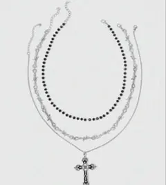 SHEIN ネックレス ゴシック 十字架 3点セット