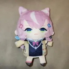 【ワケアリ】にじさんじ　ヤン・ナリ　にじぱぺっと　指人形　ぬいぐるみ　ピンク