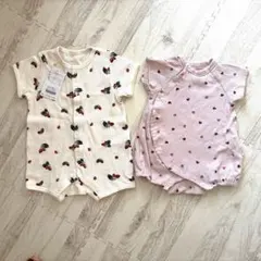 après les coursロンパース 2点セット サイズ70