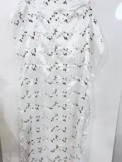 花柄刺繍 シアー ストール ショールのサムネイル
