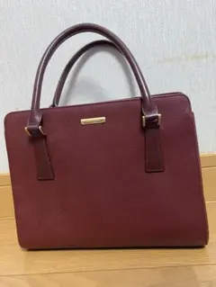 バーバリー レザー ノバチェック トートバッグ ハンドバッグ レッドワイン