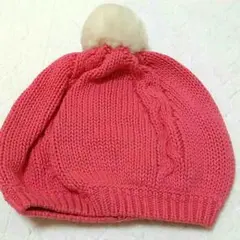 ベビーギャップ☆ニット帽☆18-24M ポンポン付き ピンク