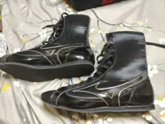 MIZUNO ボクシングシューズ ブラック ゴールド