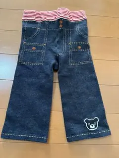 ミキハウス　デニム風　パンツ　スパッツ