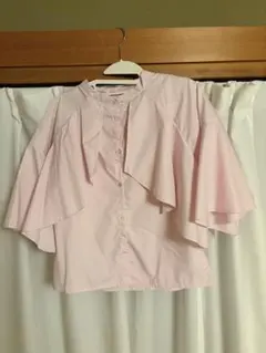 フレア袖 ブラウス ピンク F