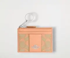 COACH コーチ ミニ スキニー ID ケース・シグネチャー ジャカード