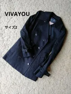 VIVAYOU ブラック トレンチコートのサムネイル