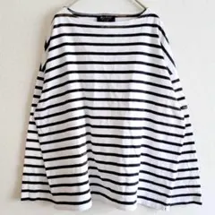 ◇さらママ様◇Outil　ウティ　モックネック　バスクシャツ　ボーダー ◇さらママ様◇Outil ウティ モックネック バスクシャツ ボーダー