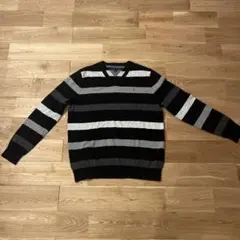 TOMMY HILFIGER Vネックボーダーニットのサムネイル