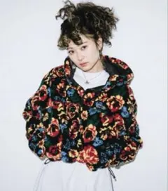 X-girl FLORAL BOA SHORT ANORAK サイズ1