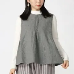 ★新品未使用★SM2ウール混前後着ギャザーベスト