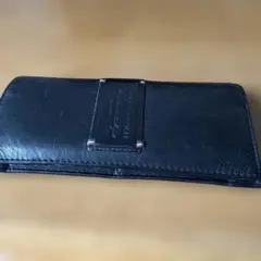 TOMMY HILFIGER ブラック　メンズ　長財布　レザー　ファスナー付き